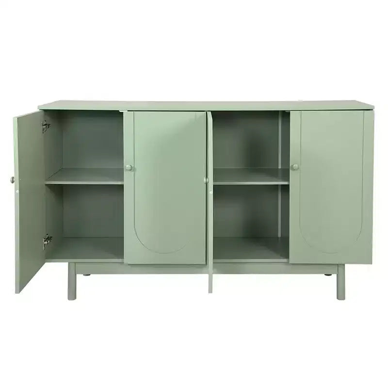 MDF Sideboard Cabinet with 4 Doors and Adjustable Shelf